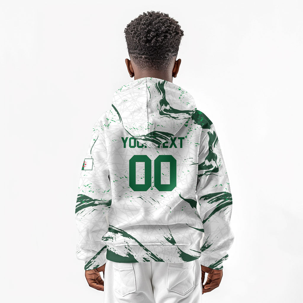 Custom Algeria 2026 World Football Kid Hoodie Les Fennecs Come On