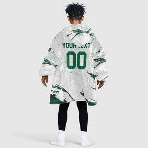 Custom Algeria 2026 World Football Kid Wearable Blanket Hoodie Les Fennecs Come On