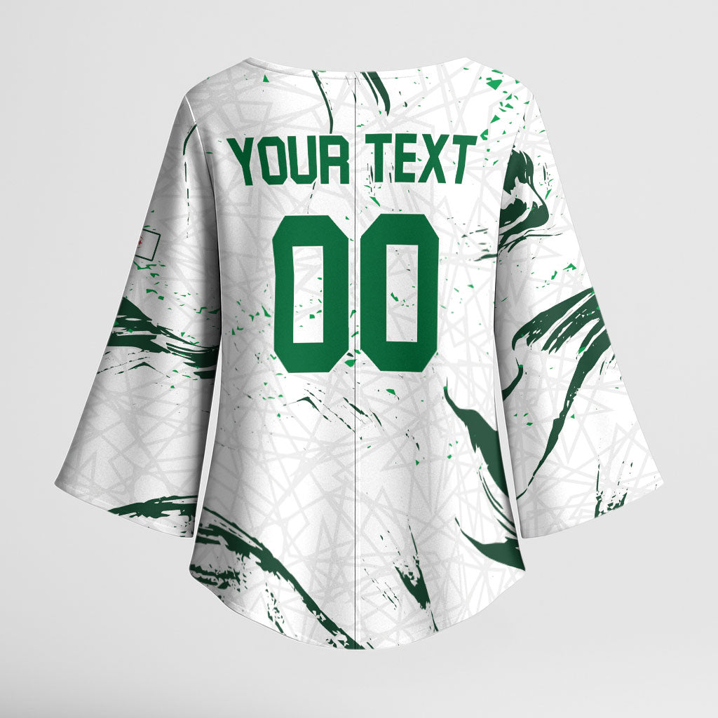 Custom Algeria 2026 World Football Kimono Sleeve Blouse Les Fennecs Come On