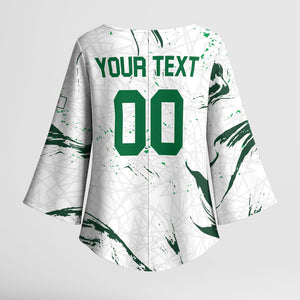 Custom Algeria 2026 World Football Kimono Sleeve Blouse Les Fennecs Come On