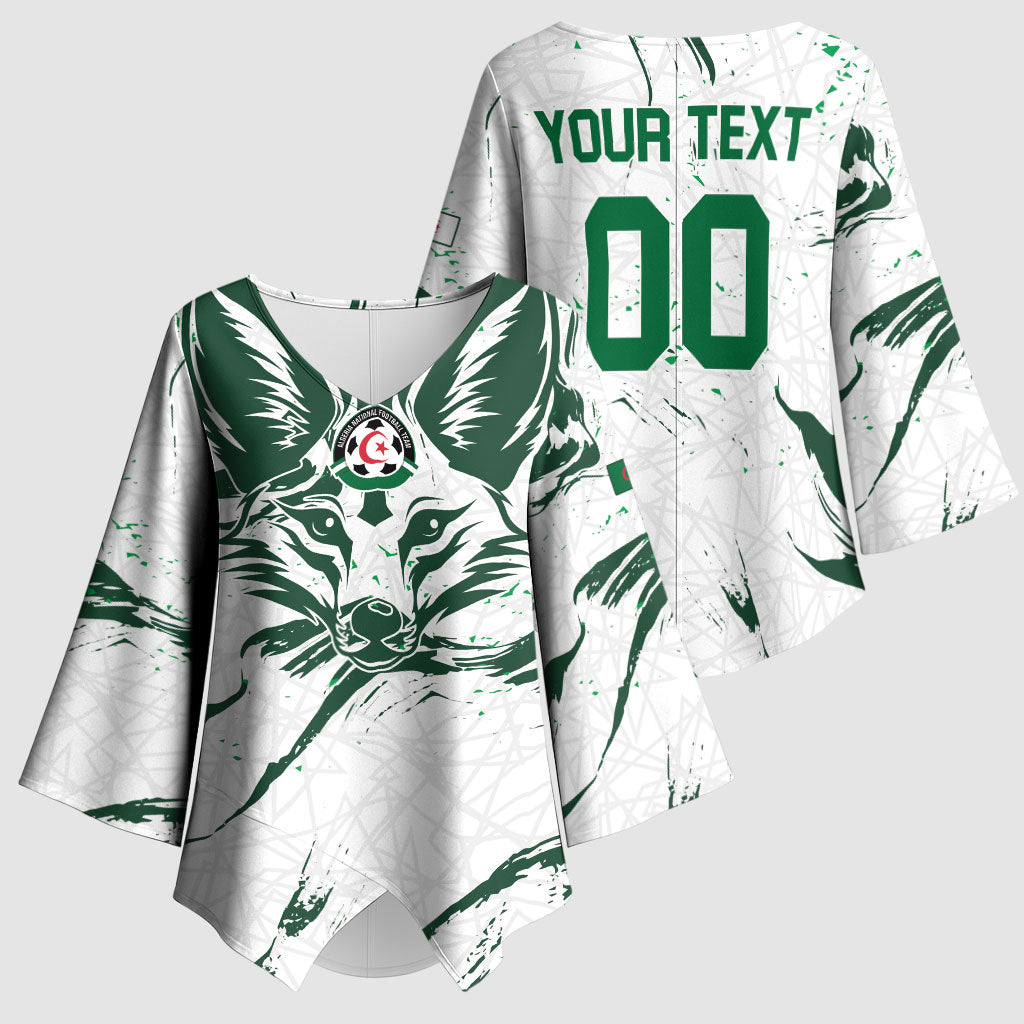 Custom Algeria 2026 World Football Kimono Sleeve Blouse Les Fennecs Come On