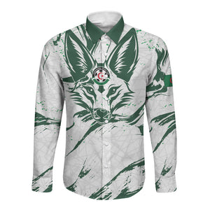 Custom Algeria 2026 World Football Long Sleeve Button Shirt Les Fennecs Come On
