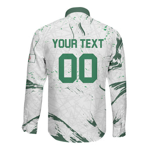 Custom Algeria 2026 World Football Long Sleeve Button Shirt Les Fennecs Come On