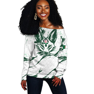 Custom Algeria 2026 World Football Off Shoulder Sweater Les Fennecs Come On