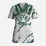 Custom Algeria 2026 World Football Scrub Top Les Fennecs Come On