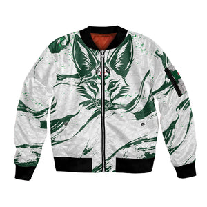 Custom Algeria 2026 World Football Sleeve Zip Bomber Jacket Les Fennecs Come On