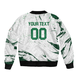 Custom Algeria 2026 World Football Sleeve Zip Bomber Jacket Les Fennecs Come On