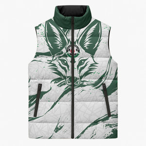 Custom Algeria 2026 World Football Sleeveless Puffer Jacket Les Fennecs Come On