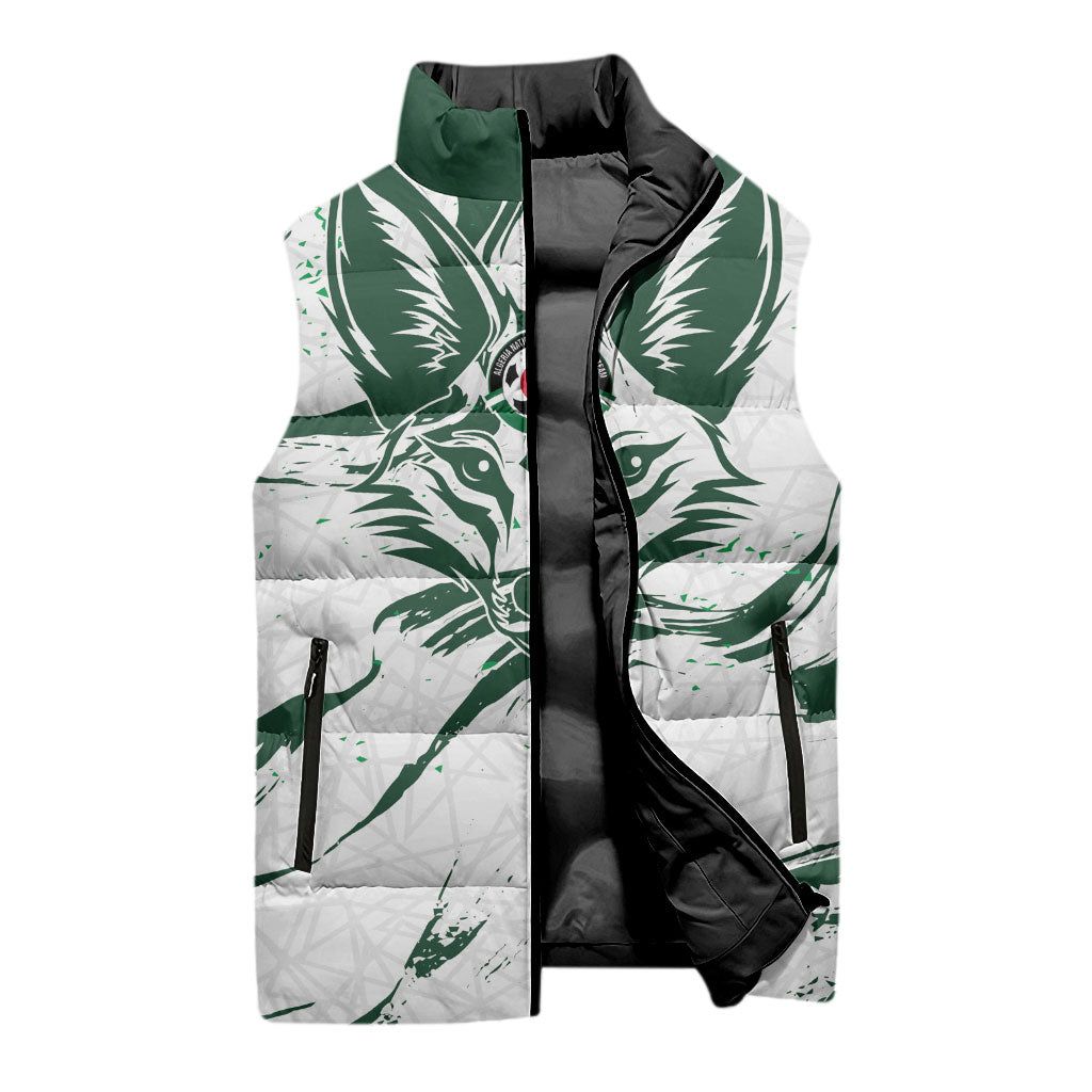 Custom Algeria 2026 World Football Sleeveless Puffer Jacket Les Fennecs Come On