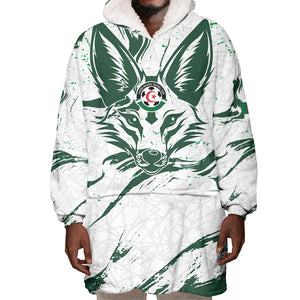 Custom Algeria 2026 World Football Wearable Blanket Hoodie Les Fennecs Come On