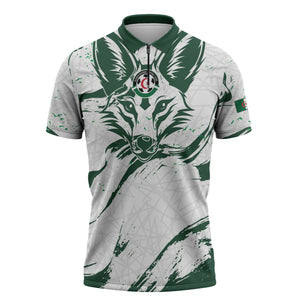 Custom Algeria 2026 World Football Zipper Polo Shirt Les Fennecs Come On
