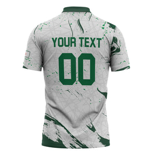 Custom Algeria 2026 World Football Zipper Polo Shirt Les Fennecs Come On