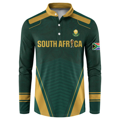 Custom South Africa 2026 World Football Button Sweatshirt Bafana Bafana Woza