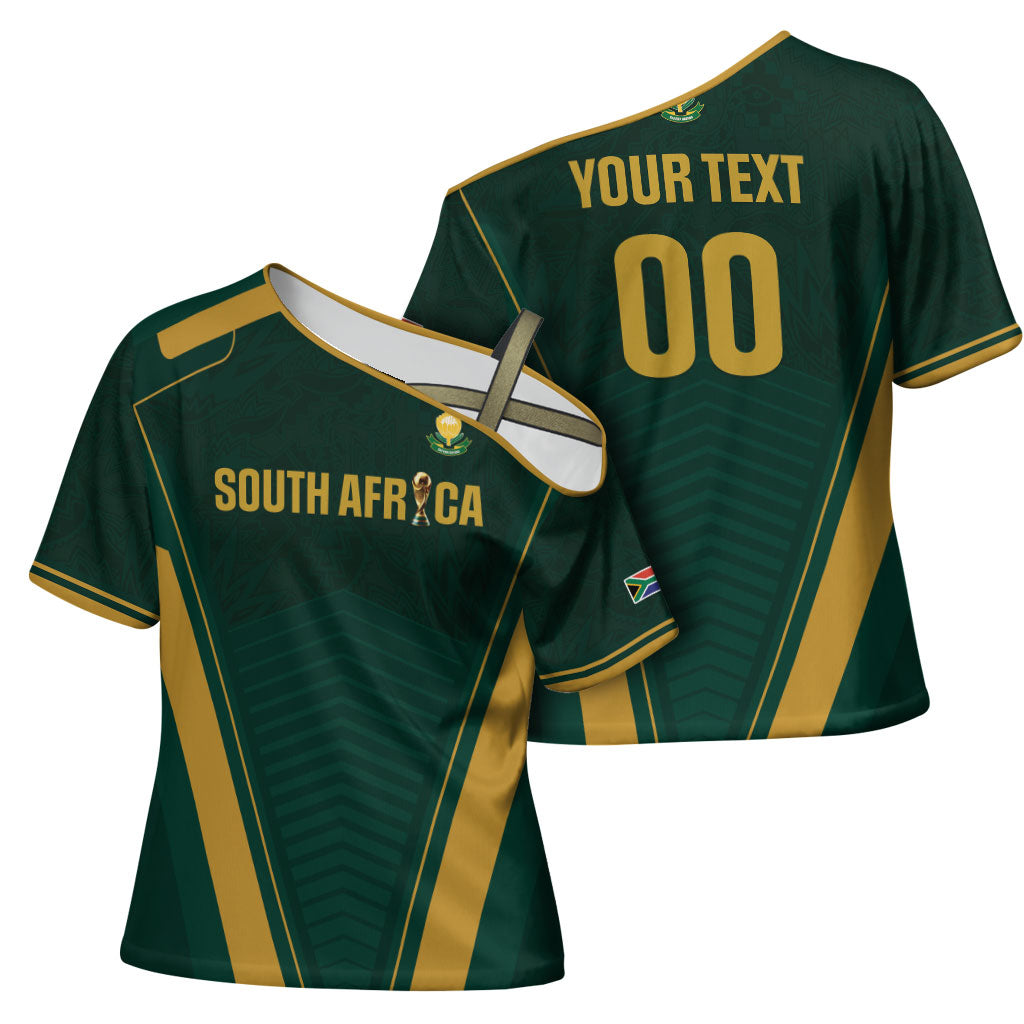 Custom South Africa 2026 World Football Cross Shoulder Shirt Bafana Bafana Woza