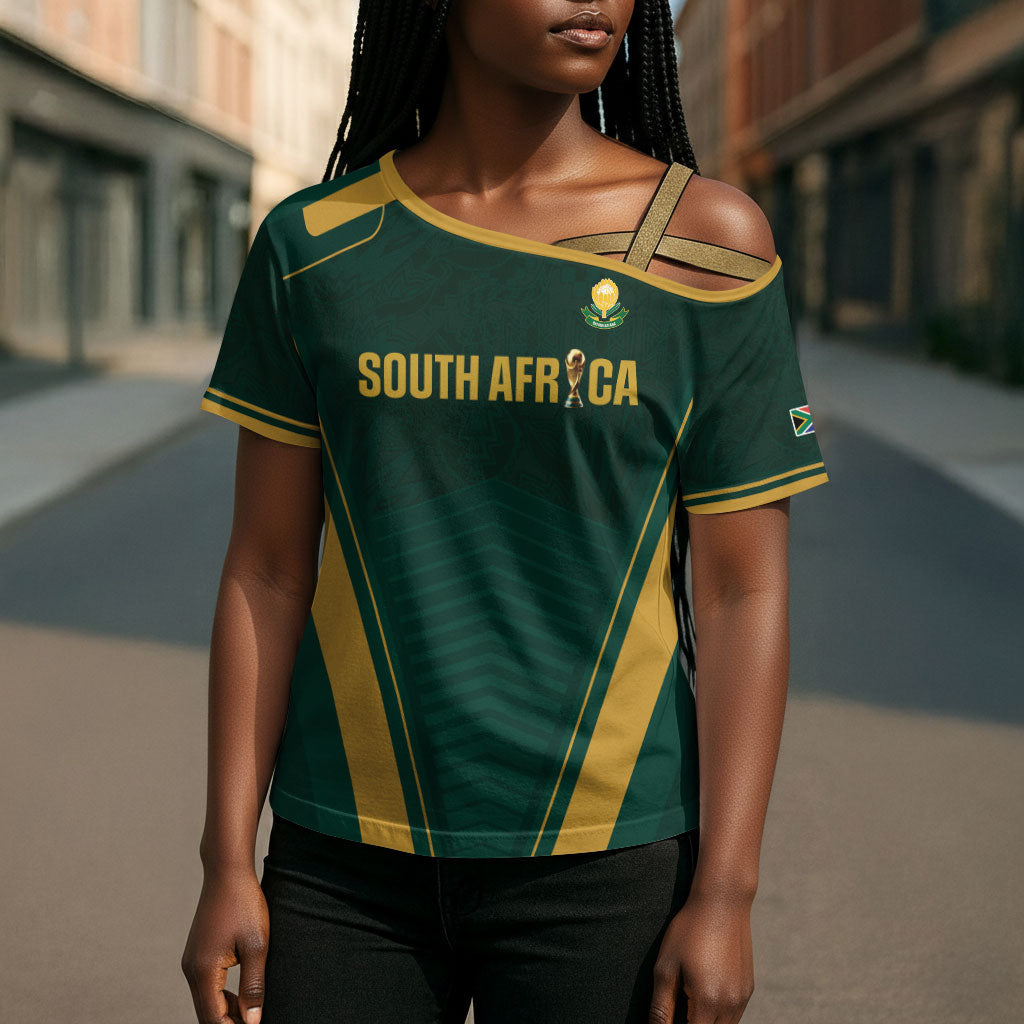 Custom South Africa 2026 World Football Cross Shoulder Shirt Bafana Bafana Woza
