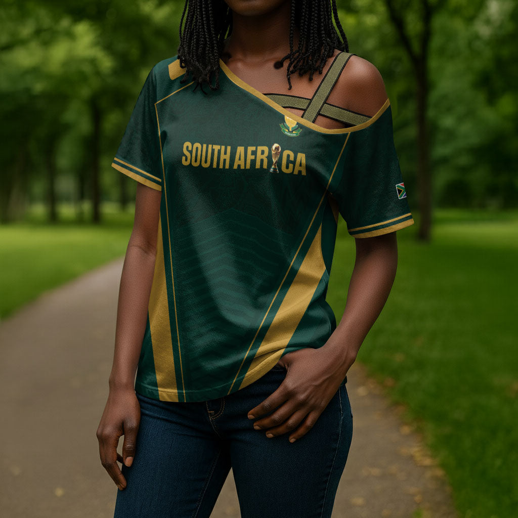 Custom South Africa 2026 World Football Cross Shoulder Shirt Bafana Bafana Woza