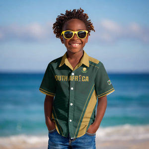 Custom South Africa 2026 World Football Kid Hawaiian Shirt Bafana Bafana Woza