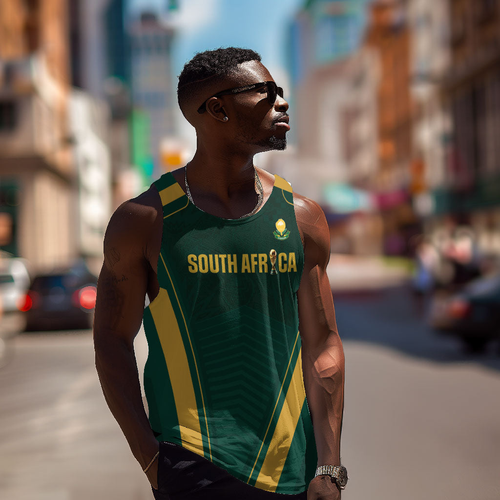 Custom South Africa 2026 World Football Men Tank Top Bafana Bafana Woza