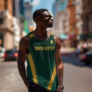 Custom South Africa 2026 World Football Men Tank Top Bafana Bafana Woza