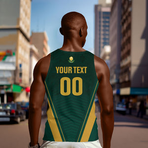 Custom South Africa 2026 World Football Men Tank Top Bafana Bafana Woza