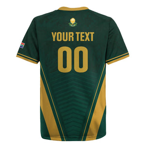 Custom South Africa 2026 World Football Rugby Jersey Bafana Bafana Woza