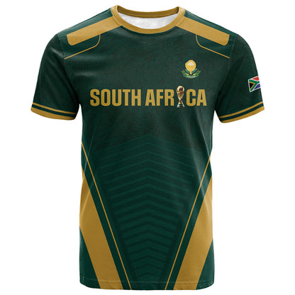 Custom South Africa 2026 World Football T shirt Bafana Bafana Woza