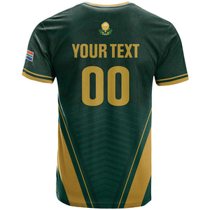 Custom South Africa 2026 World Football T shirt Bafana Bafana Woza