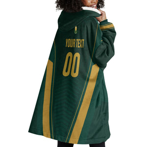 Custom South Africa 2026 World Football Wearable Blanket Hoodie Bafana Bafana Woza