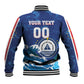 Custom Cape Verde 2026 World Football Baseball Jacket Blue Sharks Come On