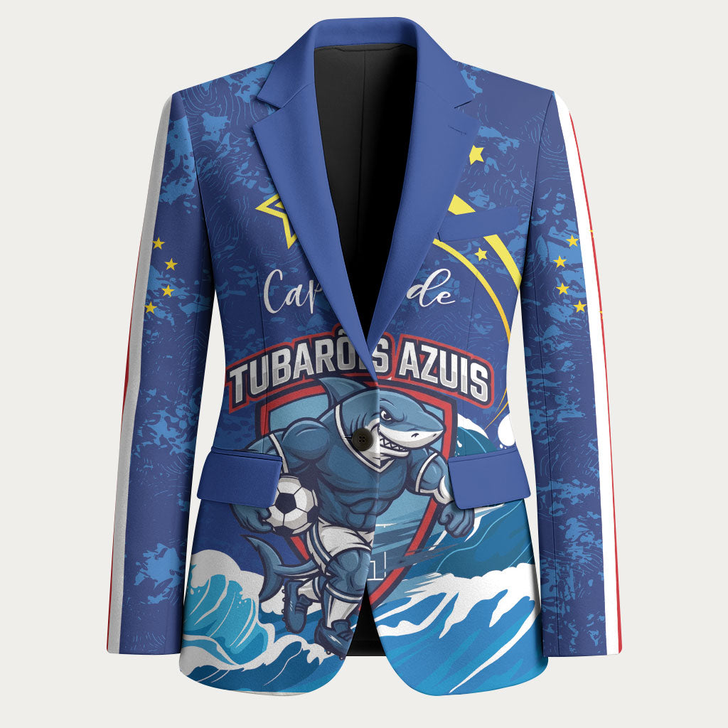 Custom Cape Verde 2026 World Football Blazer Blue Sharks Come On