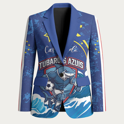 Custom Cape Verde 2026 World Football Blazer Blue Sharks Come On