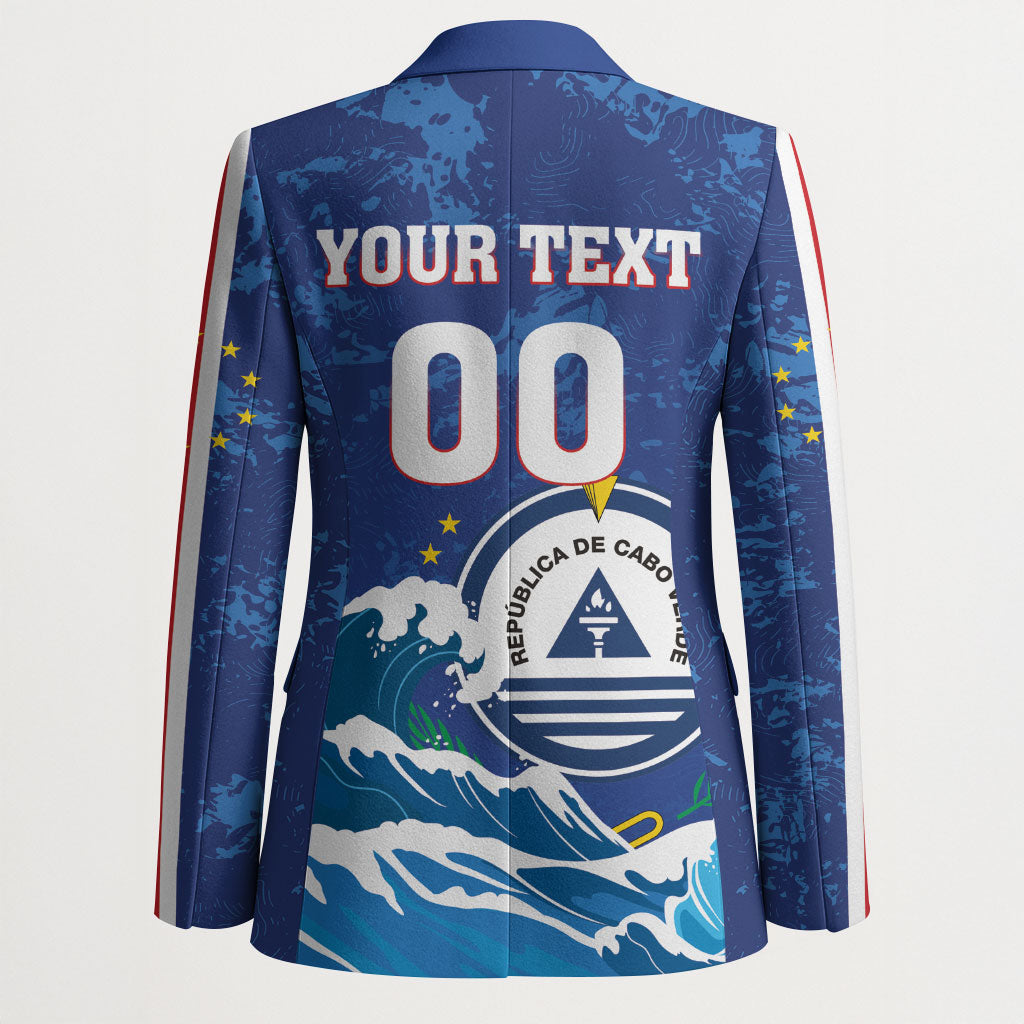 Custom Cape Verde 2026 World Football Blazer Blue Sharks Come On
