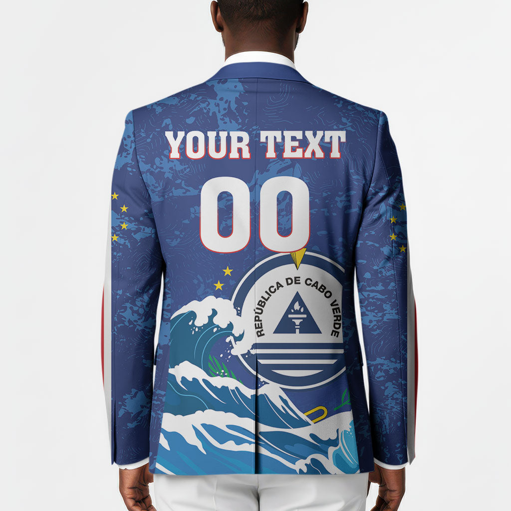 Custom Cape Verde 2026 World Football Blazer Blue Sharks Come On