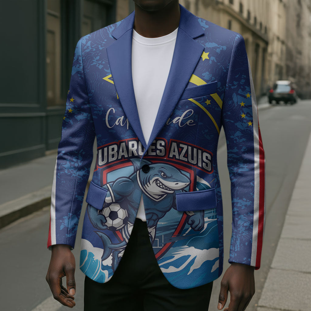 Custom Cape Verde 2026 World Football Blazer Blue Sharks Come On