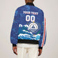 Custom Cape Verde 2026 World Football Bomber Jacket Blue Sharks Come On