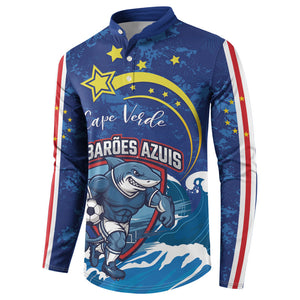 Custom Cape Verde 2026 World Football Button Sweatshirt Blue Sharks Come On