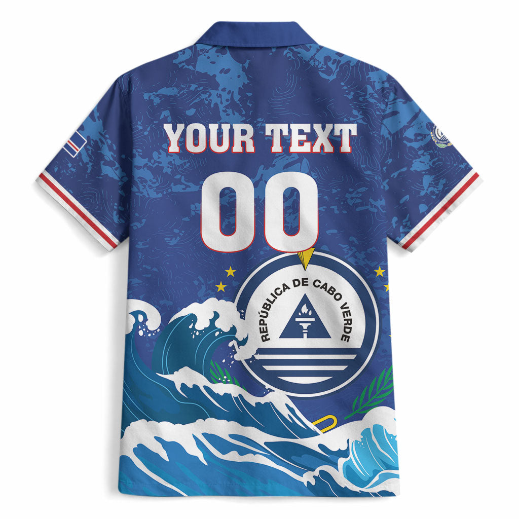 Custom Cape Verde 2026 World Football Hawaiian Shirt Blue Sharks Come On