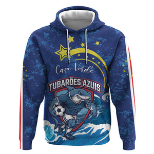 Custom Cape Verde 2026 World Football Hoodie Blue Sharks Come On