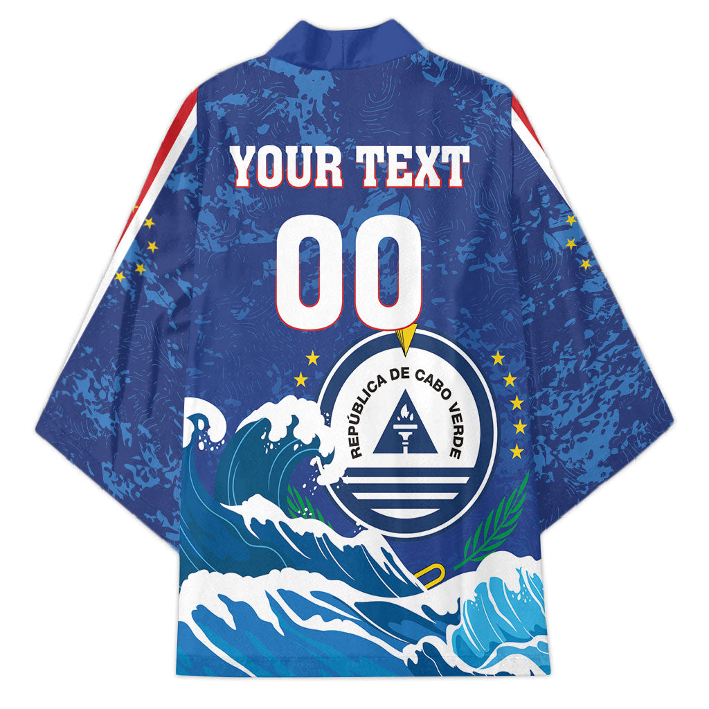 Custom Cape Verde 2026 World Football Kimono Blue Sharks Come On