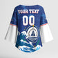 Custom Cape Verde 2026 World Football Kimono Sleeve Blouse Blue Sharks Come On