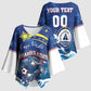 Custom Cape Verde 2026 World Football Kimono Sleeve Blouse Blue Sharks Come On