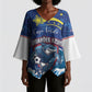 Custom Cape Verde 2026 World Football Kimono Sleeve Blouse Blue Sharks Come On
