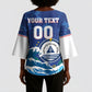 Custom Cape Verde 2026 World Football Kimono Sleeve Blouse Blue Sharks Come On