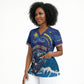 Custom Cape Verde 2026 World Football Scrub Top Blue Sharks Come On