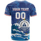 Custom Cape Verde 2026 World Football T shirt Blue Sharks Come On