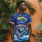 Custom Cape Verde 2026 World Football T shirt Blue Sharks Come On