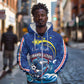 Custom Cape Verde 2026 World Football Zip Hoodie Blue Sharks Come On
