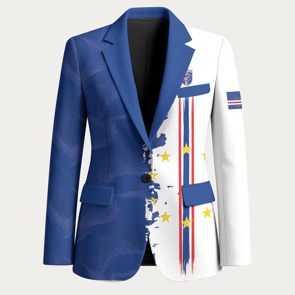 Personalized Cabo Verde 2026 Football Blazer Crioulos Make History