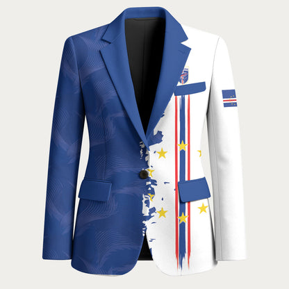 Personalized Cabo Verde 2026 Football Blazer Crioulos Make History