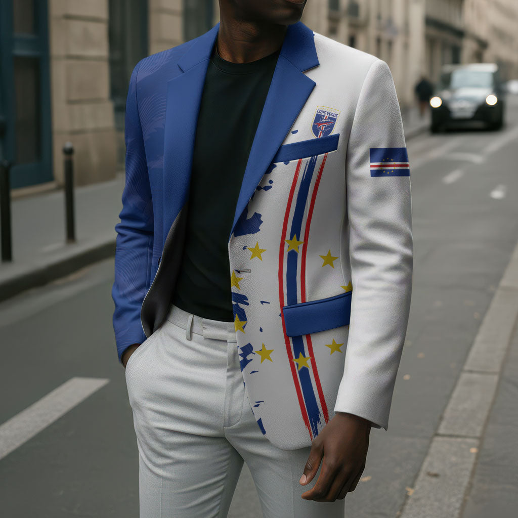 Personalized Cabo Verde 2026 Football Blazer Crioulos Make History
